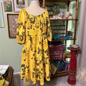 Vixen by Micheline Pitt Vintage Roses Vacation Dress